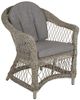 Gartenstuhl Kamomill mit Kissen aus Kunst-Rattan, klassisch, natur sand, bequem gepolstert, für Outdoor Bild 2