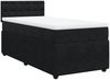 vidaXL Boxspringbett mit Matratze Schwarz 100x200 cm Samt 3289976 Bild 3