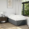 vidaXL Boxspringbett mit Matratze Dunkelgrau 100x200 cm Stoff 3285110 Bild 3