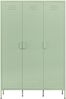 OTTO home Kleiderschrank Siena Schrank Spind Metallschrank mit 3 Türen (Ideal für jeden Wohnraum - Trendsetter) Zeitloser Schlafzimmerschrank Garderobe Multischrank Bild 4