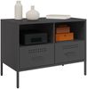 vidaXL TV-Schrank Schwarz 68x39x50,5 cm Stahl 843042 Bild 4