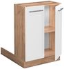 Kücheninsel Fame-Line Weiß Hochglanz 60 cm ohne Arbeitsplatte Vicco Bild 4