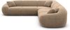 Samtstoff Ecksofa Solmare L Form - Samtstoff - braun Bild 3