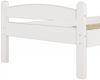 Stabiles Bett Kiefer massiv weiß 90x200 Einzelbett Bettrahmen Futonbett Rollrost 60.32-09W Bild 5