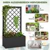 COSTWAY Blumenkasten (1 St), Hochbeet, mit Rankgitter, für Kletterpflanzen, 63 x 31 x 112 cm Bild 3