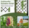 COSTWAY Blumenkasten (1 St), Hochbeet, mit Rankgitter, für Kletterpflanzen, 63 x 31 x 112 cm Bild 4