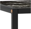 vidaXL Couchtisch Schwarz mit Schwarzem Glas in Marmor-Optik 60x60x35 322874 Bild 3