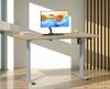 VCM Schreibtisch Lona 919911 Silber / Sonoma-Eiche H. 71-120 x B. 140 x T. 50 cm Bild 4
