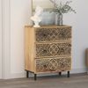 vidaXL Beistellschrank 60x33x75 cm Massivholz Mango 358215 Bild 3
