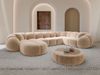XXL Wohnlandschaft Valderosa aus Samtstoff - Samtstoff - beige - Links Bild 2