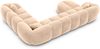 XXL Wohnlandschaft Valderosa aus Samtstoff - Samtstoff - beige - Links Bild 4
