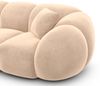 XXL Wohnlandschaft Valderosa aus Samtstoff - Samtstoff - beige - Links Bild 5