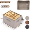 Sekey Aufbewahrungsbox Aufbewahrungsbox mit Deckel aus Vliesstoff Faltbare Stoffboxen, Faltbox Organizer für Kleidung Aufbewahrungsboxen für Schrank Regal Bild 4