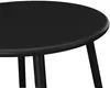Vente-unique - MIRMANDE Gartensitzgruppe Metall Schwarz - B 50 cm x H 44,5 cm x L 50 cm Bild 5