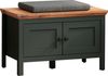 Home affaire Schuhbank Vienna (1-St), Schuhschrank im Landhausstil, Echtholzoptik, Breite 77 cm Bild 2