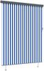 vidaXL Rollo Blau und Weiß 200 x 250 cm Stoff und Aluminium 362093 Bild 2