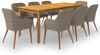 vidaXL 9-tlg. Garten-Essgruppe Braun 3067921 Bild 1