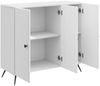 vidaXL Sideboard Hochglanz Weiß 89 x 34,5 x 80 cm Holzwerkstoff 895569 Bild 3