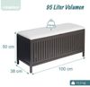 Relaxdays Wäschekorb zum Sitzen Walnussholz Bild 4