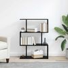 vidaXL Bücherregal Schwarz Eichen-Optik 70 x 24 x 97 cm Holzwerkstoff 879671 Bild 4