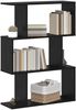 vidaXL Bücherregal Schwarz Eichen-Optik 70 x 24 x 97 cm Holzwerkstoff 879671 Bild 3