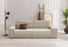 Home affaire 3-Sitzer SHERWOOD Schlafsofa (257cm) Cord, Samtvelours, Vintage-Lederoptik, Schlaffunktion mit Bettkasten (ca. 136/200cm) Bild 2
