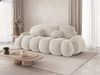MOEBLO Schlafsofa STONE, Sofa mit Schlaffunktion und Bettkasten, Couch Polstermöbel Sitzmöbel 3-Sitzer-Sofa Stoffsofa - Hellbeige Sofa, Farbe Cloud Dancer, (BxHxT): 270 x 103 x 113 cm Bild 2