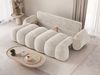 MOEBLO Schlafsofa STONE, Sofa mit Schlaffunktion und Bettkasten, Couch Polstermöbel Sitzmöbel 3-Sitzer-Sofa Stoffsofa - Hellbeige Sofa, Farbe Cloud Dancer, (BxHxT): 270 x 103 x 113 cm Bild 3