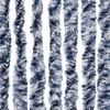 vidaXL Fliegenvorhang Blau und Weiß 100x200 cm Chenille 377371 Bild 5