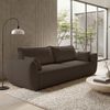 Selsey 'Zordo' 3-Sitzer Schlafsofa in Chenille mit Bettkasten, Braun Bild 2