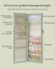 SONGMICS Schmuckschrank mit LED-Beleuchtung, 120 cm hoch, Schmuck-Organizer, abschließbar, Spiegelschrank, Wandmontage, an der Tür aufhängen, 10 x 37 x 120 cm, 2 Schubladen, lorbeergrün JJC093C01 Bild 2