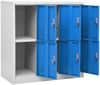vidaXL Schließfachschrank Hellgrau und Blau 90 x 45 x 92,5 cm Stahl [336437] Bild 5