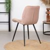 Bronx71 Esszimmerstuhl Samt Toby modern rosa - 6er Set Bild 4