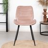 Bronx71 Esszimmerstuhl Samt Toby modern rosa - 6er Set Bild 3