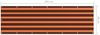 vidaXL Balkon-Sichtschutz Orange und Braun 90x300 cm Oxford-Gewebe 134928 Bild 5