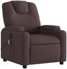 vidaXL Massagesessel Elektrisch Dunkelbraun Stoff 3204361 Bild 4