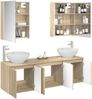 vidaXL Badezimmerschrank-Set 5 pcs Sonoma-Eiche Holzwerkstoff 3406489 Bild 3