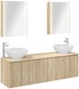 vidaXL Badezimmerschrank-Set 5 pcs Sonoma-Eiche Holzwerkstoff 3406489 Bild 2