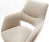 Barstuhl Yago-Flex Materialmix Mikrofaser Schlamm / Bouclé Schlamm Kufengestell Metall Schwarz Taschenfederkern Bild 4