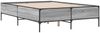 vidaXL Bettgestell Grau Sonoma 140x200 cm Holzwerkstoff und Metall 3279800 Bild 3