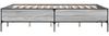 vidaXL Bettgestell Grau Sonoma 140x200 cm Holzwerkstoff und Metall 3279800 Bild 5
