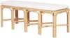 Vente-unique - LUMANIO Sitzbank Rattan Beige - B 42 cm x H 46 cm x L 120 cm Bild 3