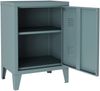 Nachtschrank Inari Türgriff links Stahl Graublau [en. casa] Bild 4