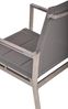 Garten-Sitzgruppe HAKON 5-tlg. Edelstahl Kunststoff Grau | Gartenmöbel-Set Gartengarnitur Garten-Essgruppe mit Stapelstühlen B und Esstisch Bild 4