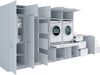 Laundreezy Mehrzweckschrank-Set Laundreezy, 12-tlg. Mehrzweckschrank-Set B/H/T 445/200/68 cm, (12-St), Breite 445 cm, Soft-Close-Funktion, höhenverstellbare Füße Bild 3