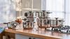 RESTO Kitchenware Kochtopf Anser, energiesparend und spülmaschinenfest, im Geschenkkarton, Edelstahl 18/10 (2-tlg), Geeignet für alle Herdarten, auch Induktion, mit klappbaren Griffen Bild 4