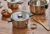 RESTO Kitchenware Kochtopf Anser, energiesparend und spülmaschinenfest, im Geschenkkarton, Edelstahl 18/10 (2-tlg), Geeignet für alle Herdarten, auch Induktion, mit klappbaren Griffen Bild 2