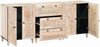 vidaXL Sideboard 3 pcs Weiß 180 x 33,5 x 75 cm massives Mangoholz 3310071 Bild 2