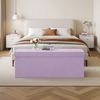SONGMICS Sitzbank mit Stauraum, klappbare Sitztruhe, 38 x 110 x 38 cm, Bettbank, bis 300 kg belastbar, für Flur, Wohnzimmer, Schlafzimmer, lavendellila LSF277P01 Bild 2