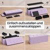 SONGMICS Sitzbank mit Stauraum, klappbare Sitztruhe, 38 x 110 x 38 cm, Bettbank, bis 300 kg belastbar, für Flur, Wohnzimmer, Schlafzimmer, lavendellila LSF277P01 Bild 5